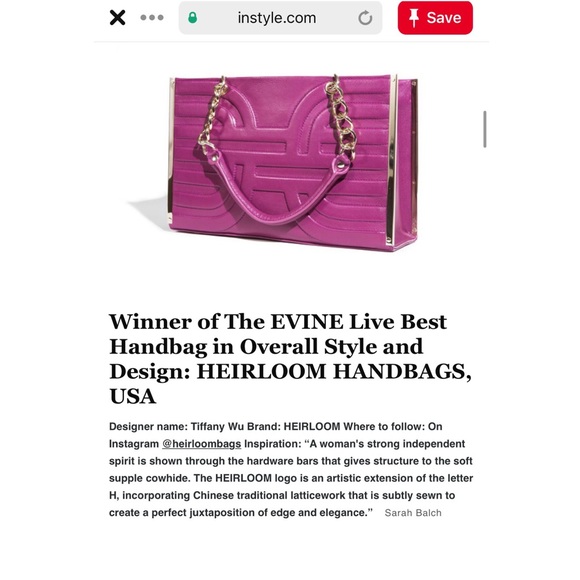 NEW HEIRLOOM Blush Pink Embossed Leather Bag - Picture 7 of 8